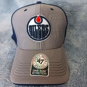 47 Brand Oilers Cap - Gray and Black